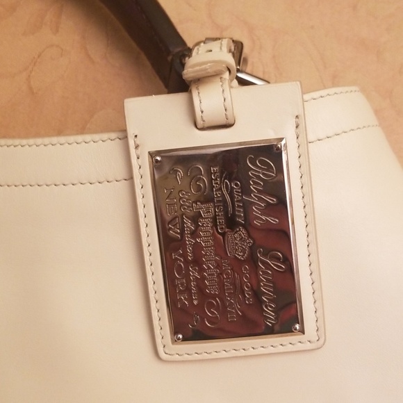 SOLD...NWT RALPH LAUREN LEATHER SHOULDER BAG $2195 - Picture 3 of 6